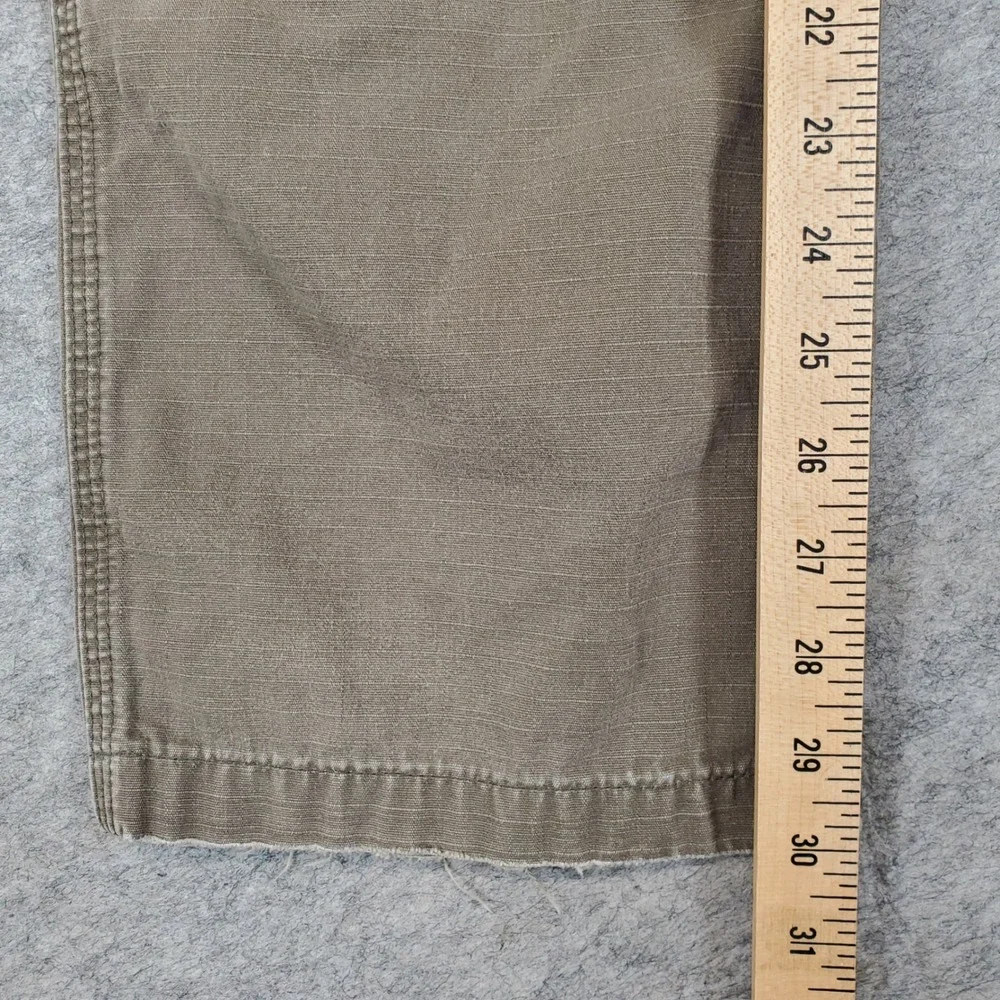 Carhartt Cargo Pants Mens 32x30 Brown B342 DFE Relaxed Fit Ripstop Distressed